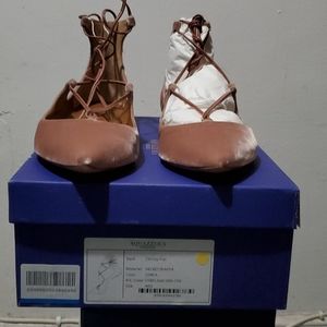 AQUAZZURA VELVET CHRISTY FLAT